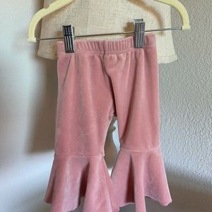 ****SOLD****Velour Pink Flare pants